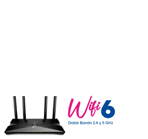 Wifi 6 doble banda 2.4 y 5 ghz